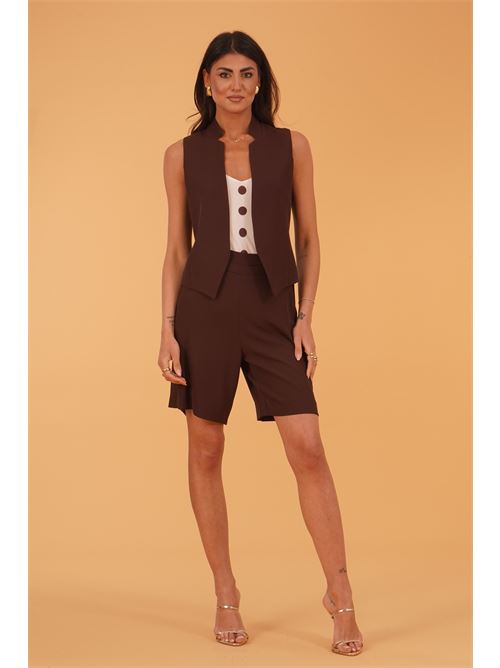 Gilet in cady GM by Gai Mattiolo | GM3708MORO